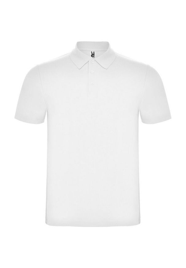 ROLY - Koszulka Polo Z Krótkim Rękawem Unisex Adult Austral. Typ kołnierza: polo. Kolor: biały. Długość rękawa: krótki rękaw. Długość: krótkie