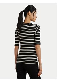Lauren Ralph Lauren - LAUREN RALPH LAUREN Bluzka 200971086002 Czarny Slim Fit. Kolor: czarny. Materiał: bawełna #5
