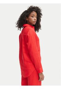 TOMMY HILFIGER - Tommy Hilfiger Koszula WW0WW44679 Czerwony Regular Fit. Kolor: czerwony. Materiał: len #3