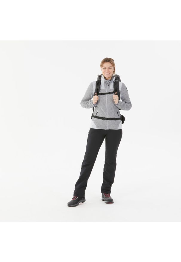 quechua - Spodnie turystyczne damskie Quechua SH500 Warm. Kolor: czarny. Materiał: materiał, poliester, elastan. Sezon: zima