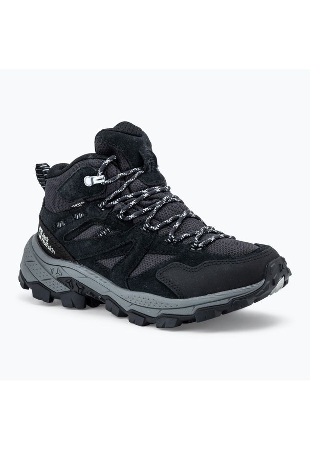 Buty trekkingowe damskie Jack Wolfskin Vojo Tour Texapore Mid. Kolor: czarny. Styl: sportowy
