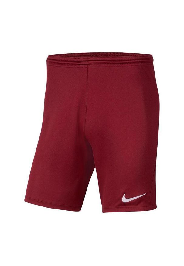 Nike - Spodenki Z Dzianiny Dla Dzieci Park III. Kolor: czerwony, wielokolorowy, brązowy. Materiał: dzianina