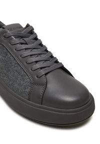 Calvin Klein Sneakersy Low Top Lace Up Wool HM0HM01597 Szary. Kolor: szary. Materiał: materiał