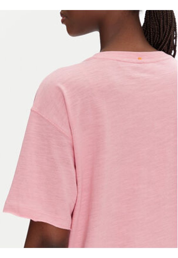 BOSS T-Shirt C_Eband_4 50540433 Różowy Relaxed Fit. Kolor: różowy. Materiał: bawełna
