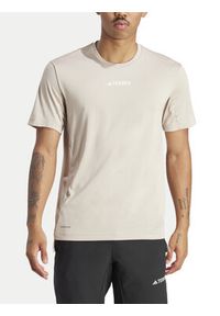 Adidas - adidas T-Shirt Terrex Multi IP4779 Beżowy Regular Fit. Kolor: beżowy. Materiał: syntetyk #7