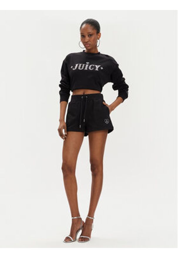 Juicy Couture Bluza Cristabelle Rodeo JCBAS223824 Czarny Regular Fit. Kolor: czarny. Materiał: bawełna