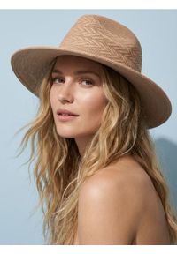 Sinsay - Pleciony kapelusz - beżowy. Kolor: beżowy #1