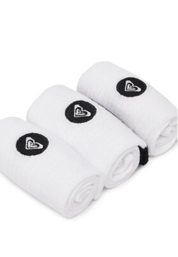 Roxy Skarpety AS_ROXY_02W_SS25 (3-PACK) Biały. Kolor: biały. Materiał: materiał, bawełna