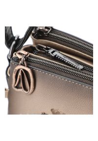 Brązowa Torebka Anekke Modna Damska Listonoszka. Kolor: brązowy. Wzór: aplikacja. Materiał: zdobione. Styl: casual. Rodzaj torebki: na ramię #3