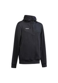KOROK - Bluza do hokeja na trawie męska Korok FH500. Kolor: czarny. Materiał: poliester, bawełna, tkanina #1