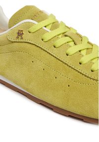 TOMMY HILFIGER - Tommy Hilfiger Sneakersy Th Bella Low Runner Suede FW0FW09189 Zielony. Kolor: zielony. Materiał: zamsz, skóra #2