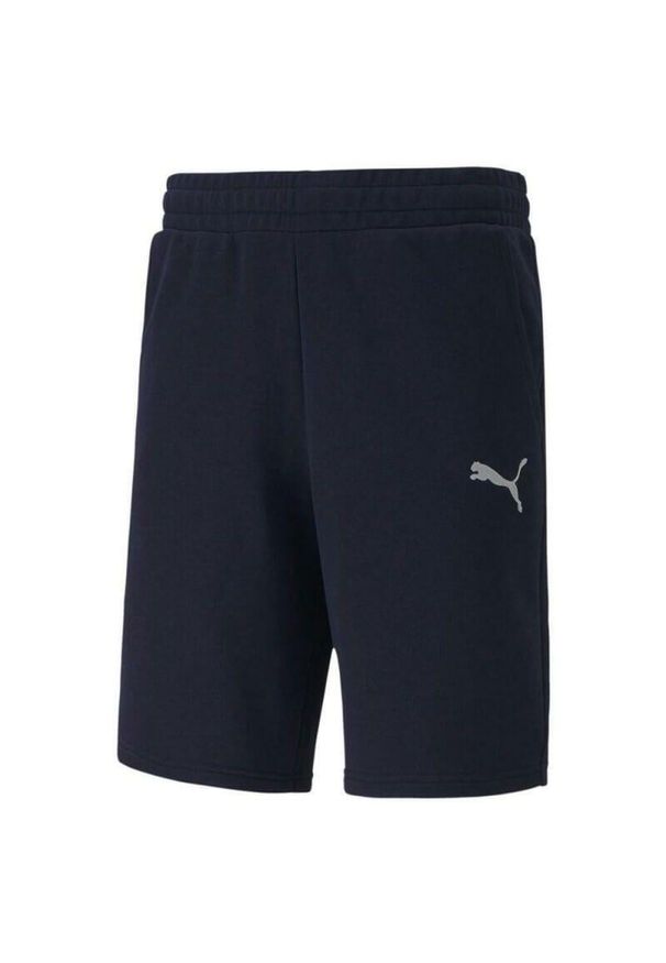 Spodenki męskie Puma teamGOAL 23 Casuals Shorts granatowe. Kolor: szary, niebieski, wielokolorowy. Materiał: poliester, bawełna. Sport: fitness