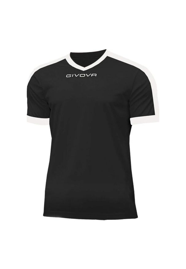 Givova - Męska Koszulka Interlock Revolution. Kolor: czarny, biały, wielokolorowy. Sport: turystyka piesza