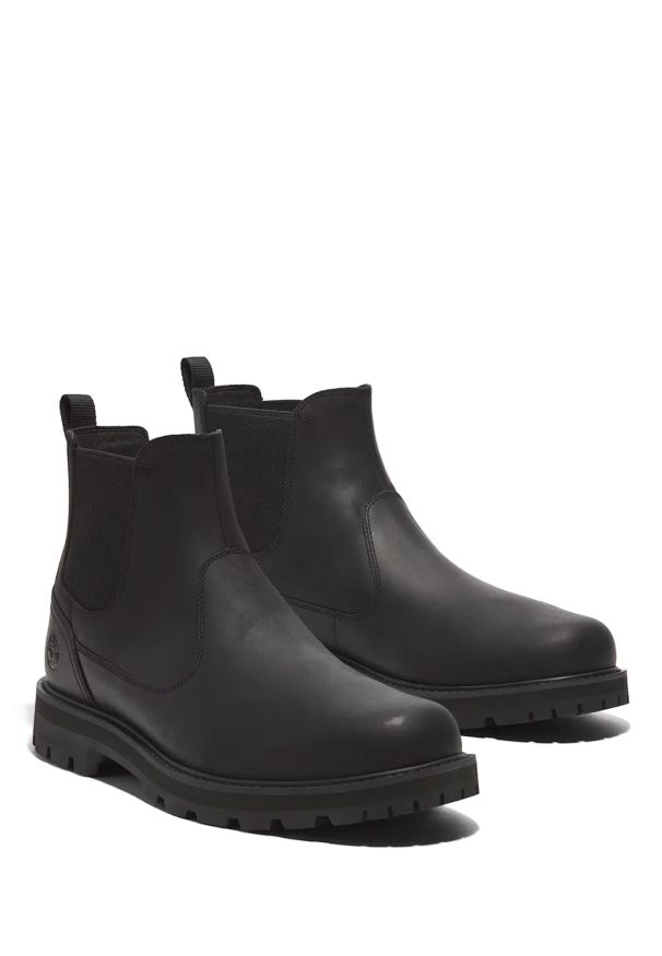 Sztyblety męskie Timberland Britton Road Mid Chelsea Boot. Okazja: do pracy, na co dzień, na spacer. Kolor: czarny. Styl: casual
