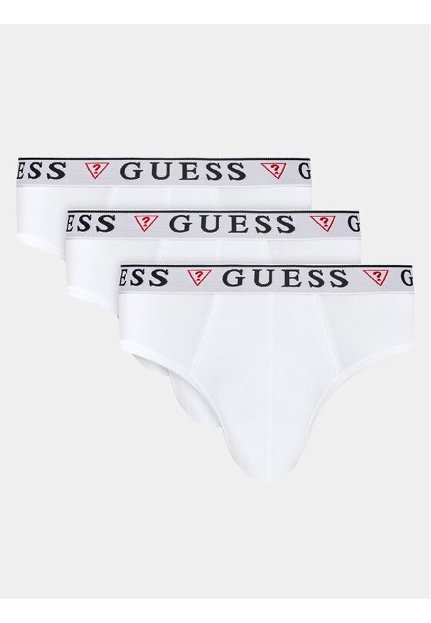 Guess Komplet 3 par slipów U97G00 K6YW1 Biały. Kolor: biały. Materiał: bawełna