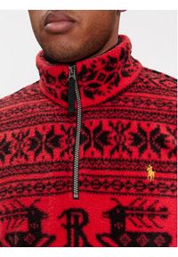 Polo Ralph Lauren Polar 710920196002 Czerwony Regular Fit. Typ kołnierza: polo. Kolor: czerwony. Materiał: syntetyk #6