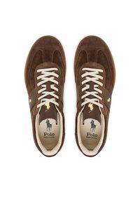 Polo Ralph Lauren Sneakersy 809973707001 Brązowy. Kolor: brązowy. Materiał: skóra, zamsz #5
