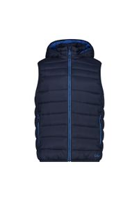 Kurtka bez rękawów z kapturem CMP Snaps. Typ kołnierza: kaptur. Kolor: niebieski. Materiał: puch. Długość rękawa: bez rękawów. Sezon: zima. Sport: narciarstwo #1