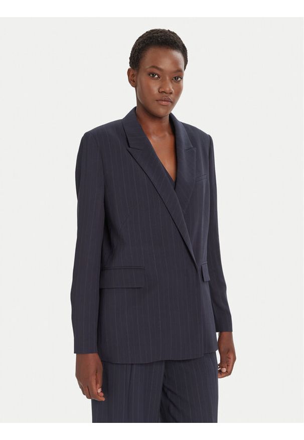 BOSS Marynarka Janka-DB2 50548492 Czarny Relaxed Fit. Kolor: czarny. Materiał: wiskoza