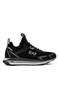 Sneakersy męskie czarne EA7 Emporio Armani X8X089 XK234 Q289. Okazja: do pracy, na spacer, na co dzień. Kolor: czarny. Sport: turystyka piesza