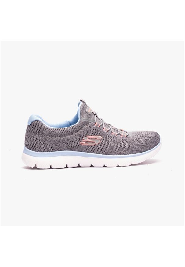 skechers - Buty damskie SKECHERS Summits Fun Flare. Kolor: szary. Styl: sportowy