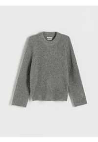 Reserved - Sweter z wełną - szary. Kolor: szary. Materiał: wełna