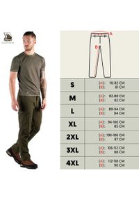 TAGART - Spodnie myśliwskie męskie Tagart Enduro 2 Ripstop wygodne bojówki. Kolor: zielony. Sport: outdoor #2