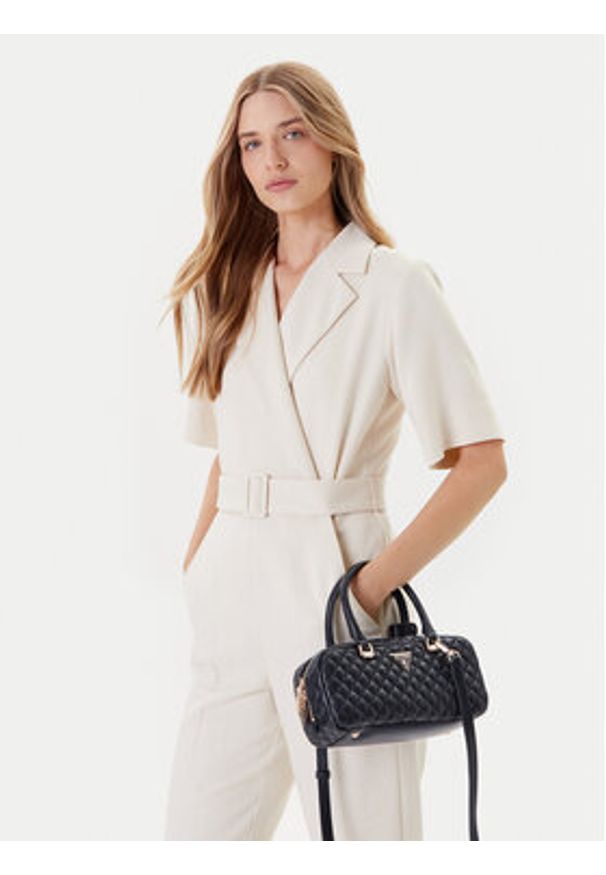 Guess Torebka HWEQG9 54105 Czarny. Kolor: czarny. Materiał: skórzane