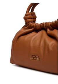 TOMMY HILFIGER - Tommy Hilfiger Torebka Th Soft Leather Med Crossover AW0AW18369 Brązowy. Kolor: brązowy. Materiał: skórzane #4