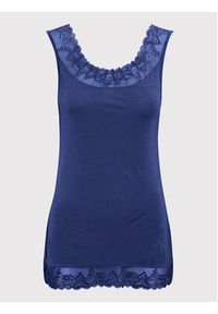 Cream Top Florence 10600385 Granatowy Slim Fit. Kolor: niebieski. Materiał: wiskoza #3
