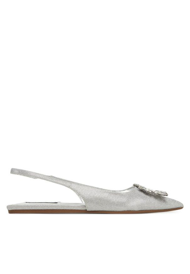 Steve Madden Czółenka Calista SM11003625 Srebrny. Kolor: srebrny. Materiał: materiał