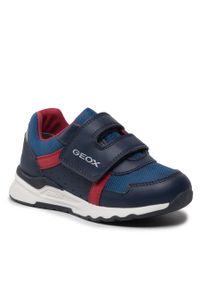 Sneakersy Geox B Pyrip B.B B264YB 054FU C0735 S Navy/Red. Kolor: niebieski. Materiał: skóra