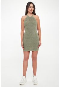 Armani Exchange - Sukienka mini dzianinowa ARMANI EXCHANGE. Materiał: dzianina. Długość: mini #2