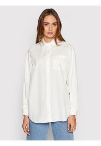 NA-KD Koszula Basic 1018-008584-0001-581 Biały Oversize. Kolor: biały. Materiał: bawełna