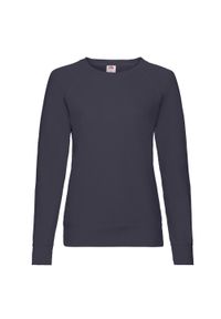FRUIT OF THE LOOM - Lekki Sweter Raglanowy Dla Kobiet. Kolor: niebieski. Długość rękawa: raglanowy rękaw