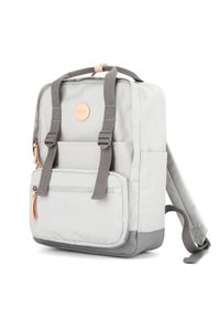 Plecak miejski Himawari 1085B-08 j. szary. Kolor: szary. Materiał: tkanina, poliester. Styl: casual, elegancki