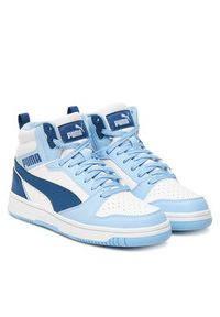 Puma Sneakersy Rebound V6 Mid Jr 393831 32 Biały. Kolor: biały. Materiał: skóra