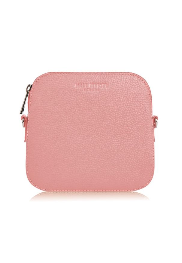 Listonoszka skórzana PAOLO PERUZZI IN-61-PI różowa. Kolor: różowy. Sezon: wiosna, zima, lato, jesień. Materiał: skórzane. Rodzaj torebki: na ramię