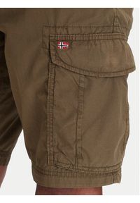 Napapijri Szorty materiałowe Noto 2.0 NP0A4HOQ Zielony Regular Fit. Kolor: zielony. Materiał: bawełna #5