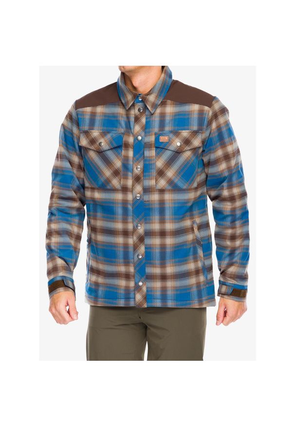 Koszula ocieplana męska Helikon-Tex Winter Warden Shirt. Okazja: na co dzień. Kolor: niebieski. Styl: casual