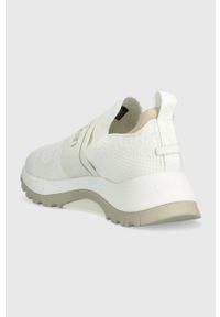 Calvin Klein sneakersy KNIT RUNNER SLIP ON kolor biały HW0HW01443. Zapięcie: bez zapięcia. Kolor: biały. Materiał: włókno, materiał #4