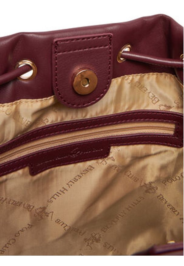 Beverly Hills Polo Club Torebka CEO-BHPC-C-011-08 Bordowy. Kolor: czerwony