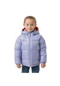 Dziecięca kurtka z kapturem Helly Hansen Isfjord. Typ kołnierza: kaptur. Kolor: fioletowy. Materiał: puch #1