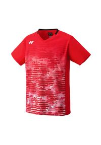 Koszulka tenisowa męska YONEX Crew Neck. Kolor: czerwony. Długość rękawa: krótki rękaw. Długość: krótkie. Sport: tenis #1