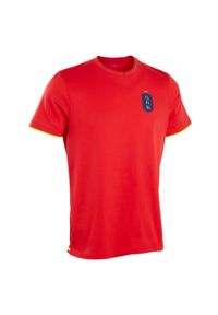 KIPSTA - Koszulka do piłki nożnej Kipsta FF100 Hiszpania 2024. Kolor: czerwony. Materiał: materiał, bawełna