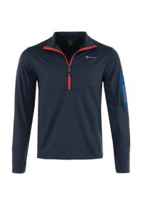 MCKEEVER - Bluza McKees Eolus dla mężczyzn - Niebieska bez kurzu, rozmiar M. Kolor: niebieski, szary, wielokolorowy. Materiał: elastan, poliester