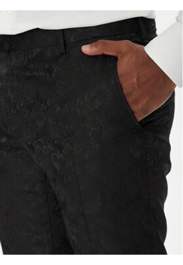 Karl Lagerfeld - KARL LAGERFELD Spodnie garniturowe 255002 553038 Czarny Slim Fit. Kolor: czarny. Materiał: syntetyk