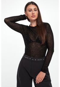 Pinko - Longsleeve damski wełniany Pico PINKO. Materiał: wełna. Długość rękawa: długi rękaw