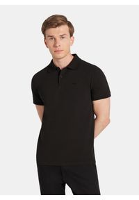 Pako Lorente - PAKO LORENTE - T-shirt polo w czarnym kolorze. Typ kołnierza: polo. Kolor: biały, czarny, różowy. Materiał: bawełna, elastan #6