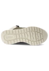 Zielone Botki Rieker Ocieplane Buty Damskie. Okazja: na co dzień. Zapięcie: sznurówki. Kolor: zielony. Materiał: materiał. Szerokość cholewki: normalna. Styl: casual, sportowy #5